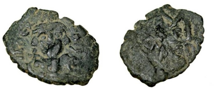 Ancient Coins - Constans II 641-668AD AE Follis S-1004