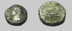 Ancient Coins - Hadrian 117-138 AD Billion Tetradrachm Niles reclining