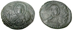 Ancient Coins - Anonymous Follie Attributed to Ramanus IV 1068-1071 AD S Class G # 1867