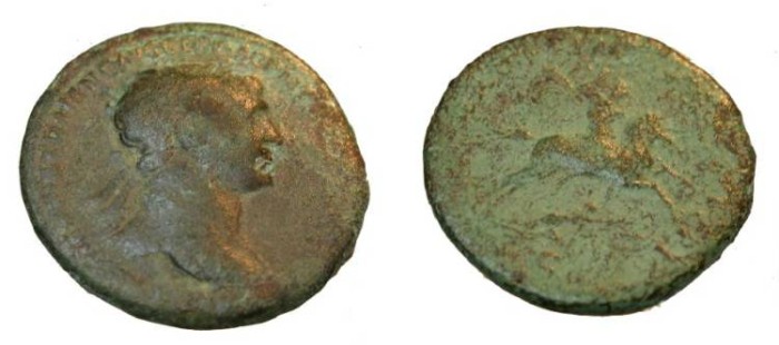 Ancient Coins - Trajan 98-114AD AE Sestertius  Trajan riding horseback R