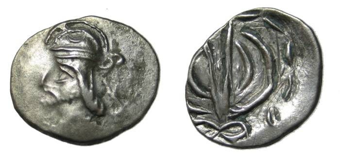 Ancient Coins - Persis Unknown King 1-2nd Century AD AR Hemi-drachm