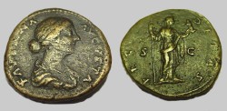 Ancient Coins - Faustina Junior 146-175AD AE Sestertius