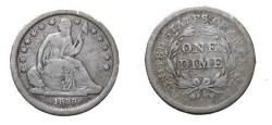 Us Coins - 1939 Seated Liberty Dime F12