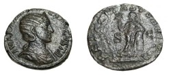 Ancient Coins - Julia Mamaea 235 AD AE Sestertius Felicitas Publica RIC 676 corroson