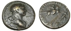 Ancient Coins - Trajan 98-117AD Duondius SPQR OPTIMO RIC 545