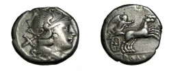 Ancient Coins - Roman republic  Anonymous 157-1755 BC AR Denarius RCI 76