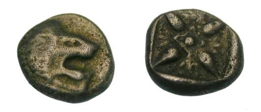 Ancient Coins - Ionia Mileos mid 6th Cent BC AR 1/12