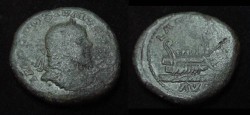 Ancient Coins - Postumous   Æ Sestertius Obv