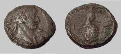 Ancient Coins - Roman Egypt Hadrian Billion tetradrachm  117-138AD Conopus of Osiris