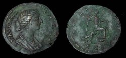 Ancient Coins - Faustina Jr Æ Sestertius.