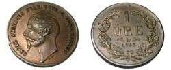 World Coins - 1858 1 Ore KM 687