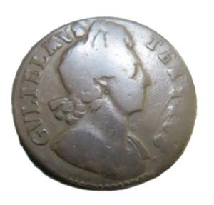 World Coins - Great Britain  William III 1700 1/2 Pence Ex Ed Foster