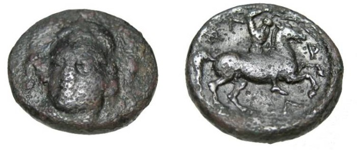 Ancient Coins - Thessaly Phalanna AE 20 400-344 BC  S-2195
