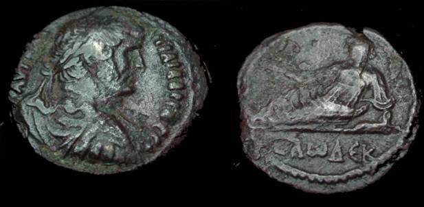 Ancient Coins - Hadrian Egypt Alexandria 117-138AD AE HemiDrachm