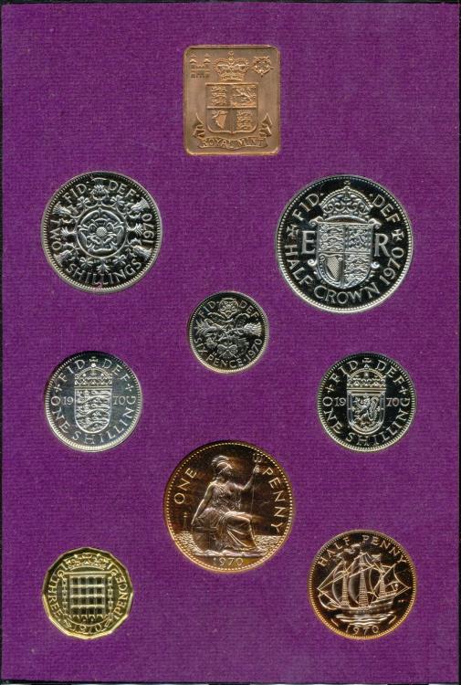 1970 Proof Set Coinage Of Great Britain And Northern Ireland Art ...