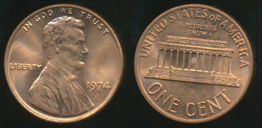 One Cent 1974 Value One Cent 1974 Value