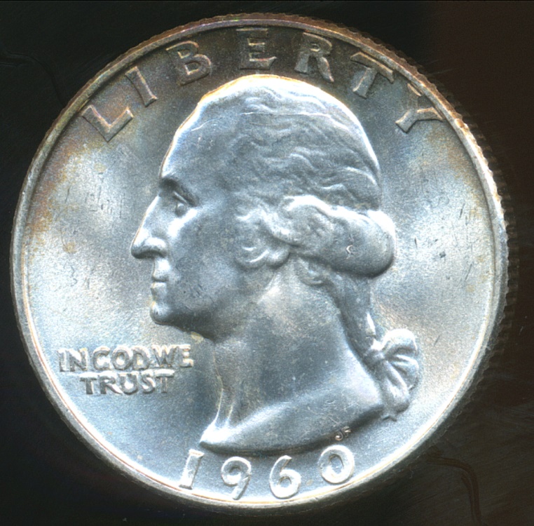 United States, 1960D Quarter Dollar, Washington (Silver) Uncirculated