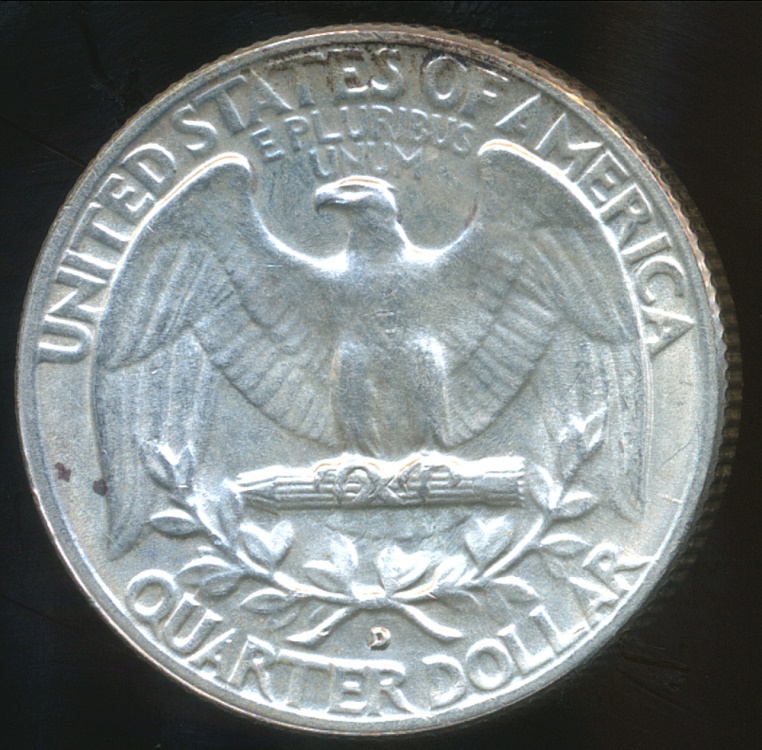 United States, 1954D Quarter Dollar, Washington (Silver) Uncirculated