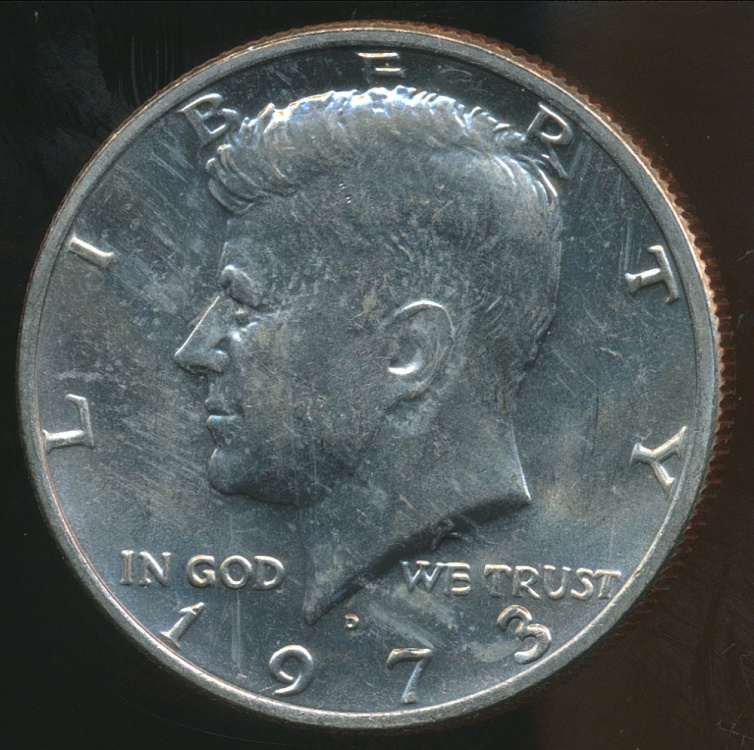 United States 1973 D Half Dollar Kennedy Uncirculated united-states-1973-d-half-dollar-kennedy-uncirculated
