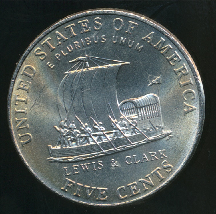 United States, 2004P 5 Cents, Jefferson Nickel (Keelboat) Uncirculated