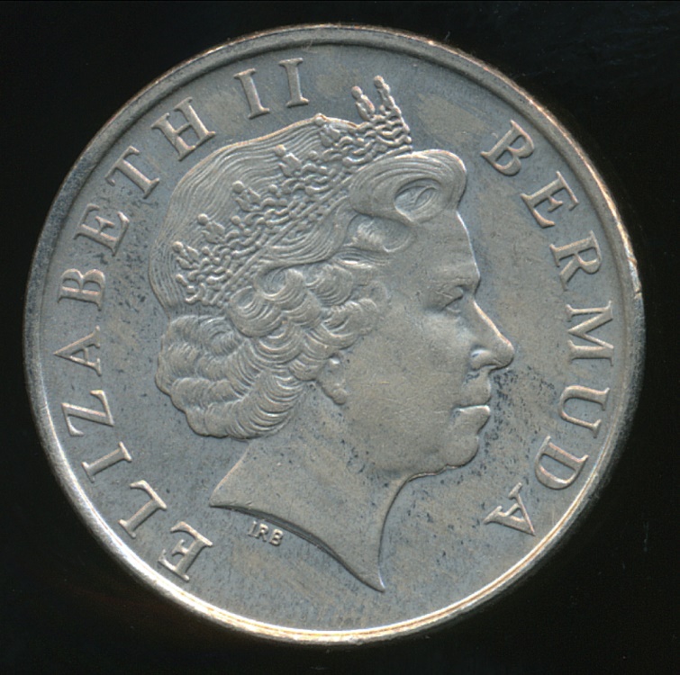 Bermuda, British Colony, 2002 5 Cents, Elizabeth II ...