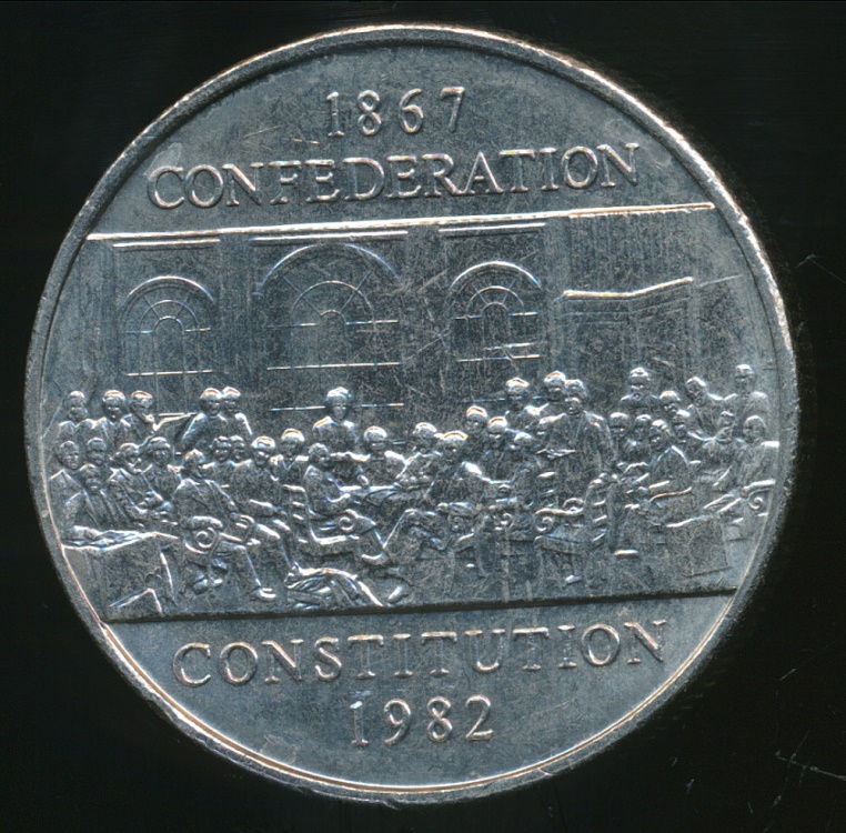 Canada, Confederation, 1982 One Dollar, 1,