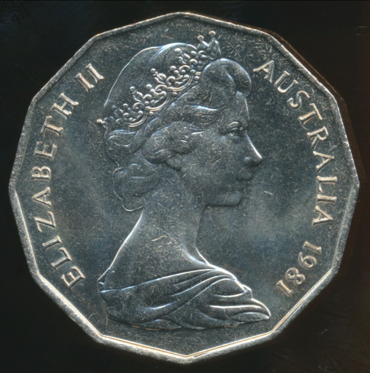 Australia 1981 50 Cents Elizabeth II Wedding Of Prince Charles And australia-1981-50-cents-elizabeth-ii-wedding-of-prince-charles-and