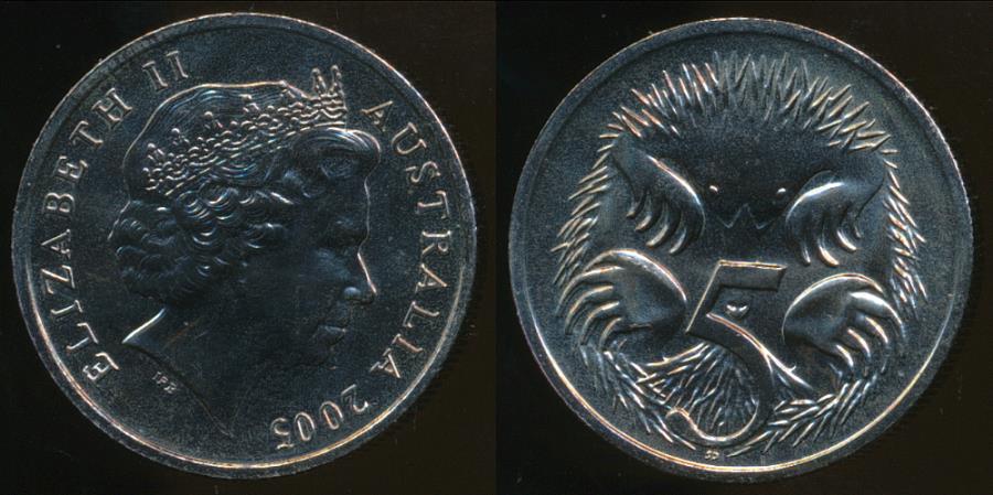 5 cent australian coin value