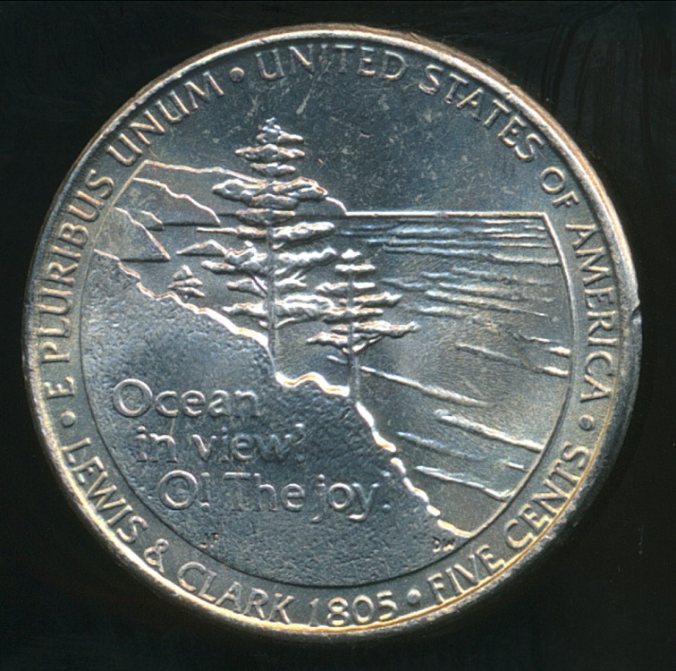 United States 2005 P 5 Cents Jefferson Nickel Ocean In View United States 2005 P 5 Cents Jefferson Nickel Ocean In View