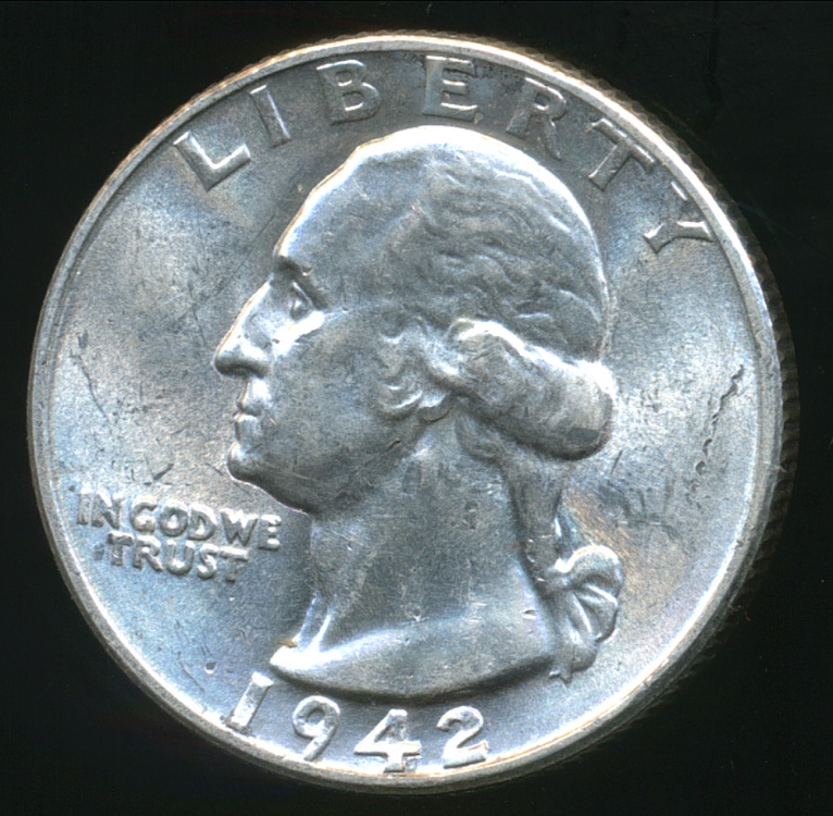 United States, 1942 Quarter Dollar, Washington (Silver) Uncirculated