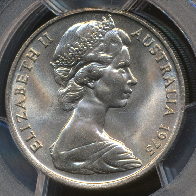 elizabeth ii australia 1975 50 coin value