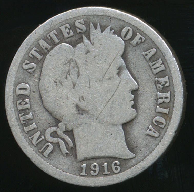 United States 1916 Dime Barber Silver Good North And Central American And Caribbean Coins