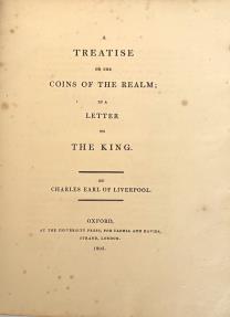 World Coins - Liverpool. Charles, Earl of:  A Treatise on the Coins of the Realm; in a Letter to the King