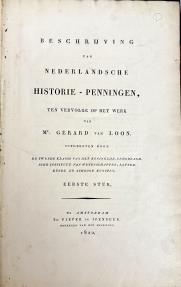 World Coins - [Van Loon: Continuation]. Beschrijving van Nederlandsche Historie-Penningen