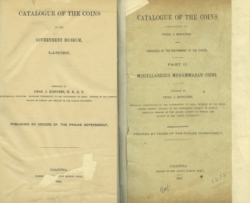 World Coins - Rodgers: Catalogue of the Coins in the Government Museum, Lahore, 4 parts