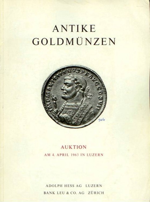 Ancient Coins - Hess-Leu Sale  . Antike Gold Munzen, April 1963