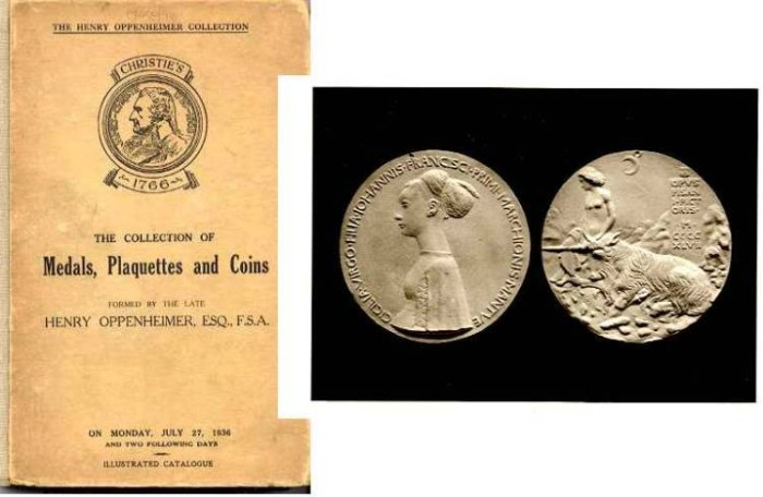 Ancient Coins - Christies: THE COLLECTION OF MEDALS, PLAQUETTES AND COINS FORMED BY THE LATE HENRY OPPENHEIMER