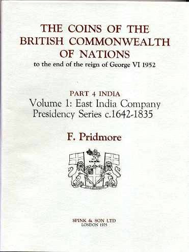 Ancient Coins - THE COINS OF THE BRITISH COMMONWEALTH OF NATIONS. PART 4 INDIA. VOLUME 1. UNIFORM COINAGE 1642-1835
