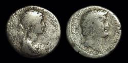 Ancient Coins - Cleopatra VII with Mark Antony, c. 36-34 BC. AR Tetradrachm (12.69g).