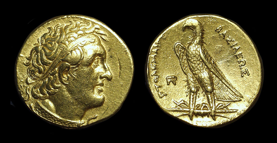 Ptolemy I Soter (323-285 BC). Gold Pentadrachm Alexandria mint