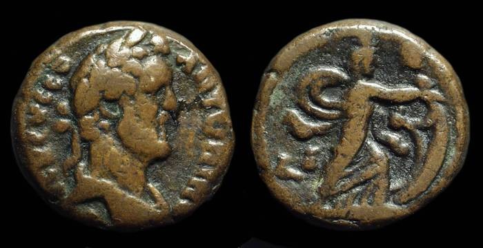 Ancient Coins - Antoninus Pius, AD 138-161. Billon Tetradrachm (11.45g) of Alexandria, Egypt. 