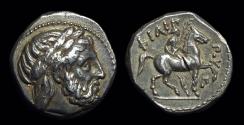 Ancient Coins - MACEDON, Kings of. Philip II, 359-336 BC. AR Tetradrachm (14.10g).