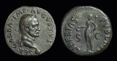 Ancient Coins - GALBA, AD 68-69. Æ As (11.21g).