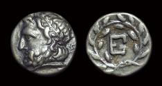 Ancient Coins - ARGOLIS, Epidauros. AR Hemidrachm (2.37g), c. 255-250 BC. pedigree