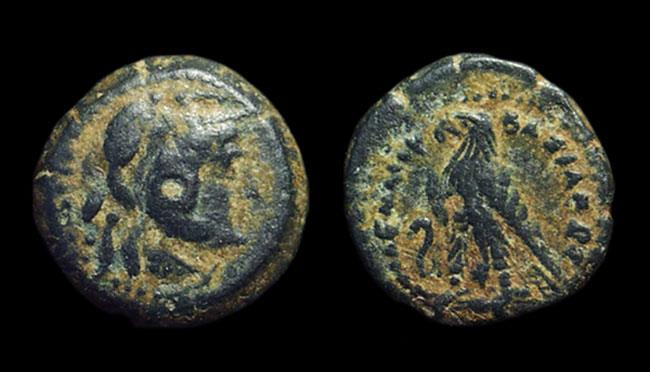 Egypt Ptolemy Iii Euergetes C 246 221 Ae 13 1 63g Smallest Chi Rho Issue