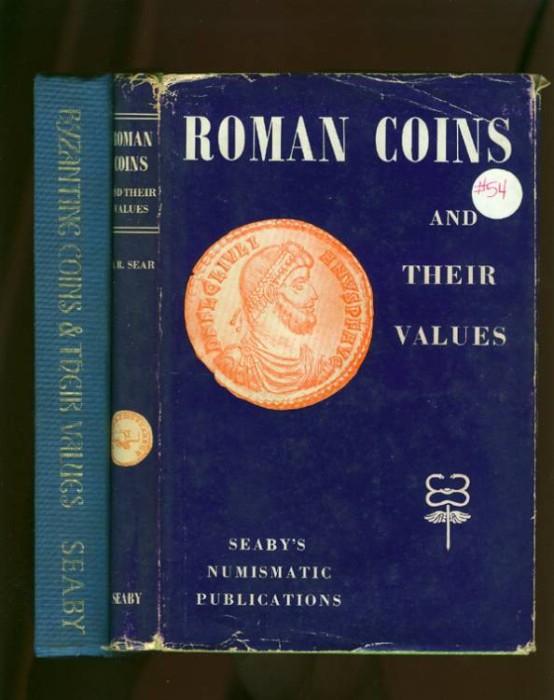 Ancient Coins - Roman (and Byzantine) Coins & their Values, older editions, by David R. Sear. 