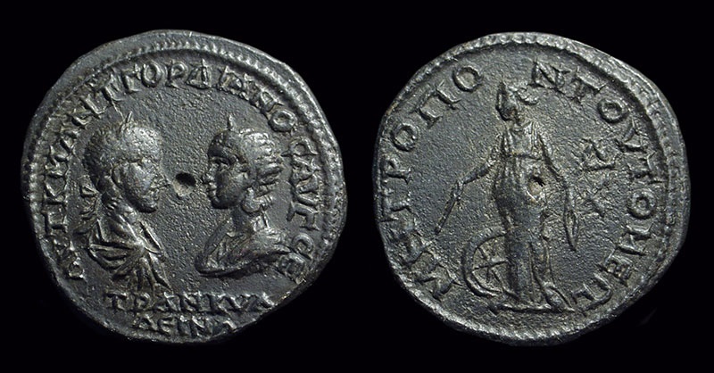 Gordian Iii Tranquillina Ad 238 244 Ae 26 12 67g Of Tomis Ex Cng Auction 1997