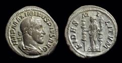 Ancient Coins - MAXIMINUS I, AD 235-238. AR Denarius (2.92g).