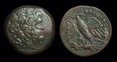 Ancient Coins - EGYPT. Ptolemy IV Philopater, 221-204 BC. Æ Tetrobol (38mm; 43.44g).