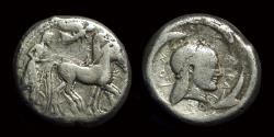 Ancient Coins - SICILY, Syracuse. AR Tetradrachm (16.86g), c. 485-479 BC
